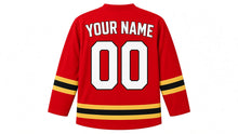 Load image into Gallery viewer, Germany Original Hockey Jersey in Red, back view with your name and number