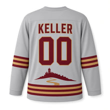 Load image into Gallery viewer, Germany Rhine Castle Original Hockey Jersey in Castle Stone, back view with your name and number