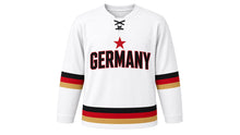 Load image into Gallery viewer, Germany Original Hockey Jersey in White, front view – custom name and number