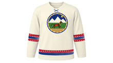 Load image into Gallery viewer, Ghode Jatra Original Hockey Jersey in Ivory, front view – custom name and number