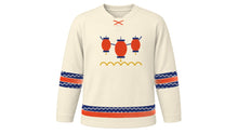 Load image into Gallery viewer, Gion Matsuri Original Hockey Jersey in Cream, front view – custom name and number