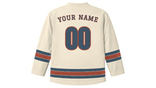 Load image into Gallery viewer, Glasgow Original Hockey Jersey in Stone Cream, back view with your name and number