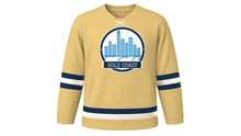Load image into Gallery viewer, Gold Coast Original Hockey Jersey in Sand Gold, front view – custom name and number