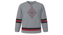 Load image into Gallery viewer, Good Friday Original Hockey Jersey in Gray, front view – custom name and number