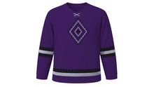 Load image into Gallery viewer, Good Friday Original Hockey Jersey in Purple, front view – custom name and number