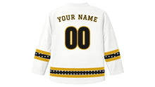 Load image into Gallery viewer, Graduation Day Original Hockey Jersey in White, back view with your name and number