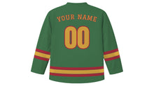 Load image into Gallery viewer, Granada Original Hockey Jersey in Generalife Green, back view with your name and number