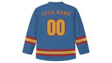 Load image into Gallery viewer, Granada Original Hockey Jersey in Sierra Blue, back view with your name and number