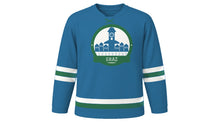 Load image into Gallery viewer, Graz Original Hockey Jersey in Mur River Blue, front view – custom name and number