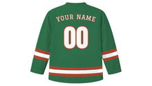 Load image into Gallery viewer, Graz Original Hockey Jersey in Schlossberg Green, back view with your name and number