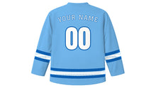 Load image into Gallery viewer, Greek Independence Day Original Hockey Jersey in Sky Blue, back view with your name and number
