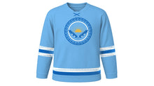 Load image into Gallery viewer, Greek Independence Day Original Hockey Jersey in Sky Blue, front view – custom name and number