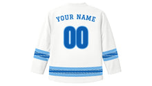 Load image into Gallery viewer, Greek Independence Day Original Hockey Jersey in White, back view with your name and number