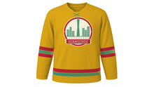 Load image into Gallery viewer, Guangzhou Original Hockey Jersey in Imperial Gold, front view – custom name and number
