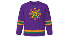 Load image into Gallery viewer, Gudi Padwa Original Hockey Jersey in Purple, front view – custom name and number
