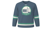 Load image into Gallery viewer, Hamburg Original Hockey Jersey in Elbe Steel, front view – custom name and number