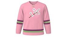 Load image into Gallery viewer, Hanami Original Hockey Jersey in Sakura Pink, front view – custom name and number