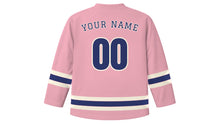 Load image into Gallery viewer, Hangzhou Original Hockey Jersey in Lotus Pink, back view with your name and number