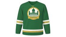 Load image into Gallery viewer, Hanover Original Hockey Jersey in Herrenhausen Green, front view – custom name and number