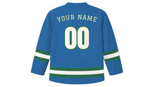 Load image into Gallery viewer, Hanover Original Hockey Jersey in Maschsee Lake Blue, back view with your name and number