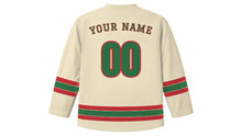 Load image into Gallery viewer, Hanover Original Hockey Jersey in Sandstone Cream, back view with your name and number