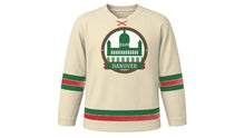 Load image into Gallery viewer, Hanover Original Hockey Jersey in Sandstone Cream, front view – custom name and number