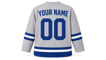 Load image into Gallery viewer, Hanukkah Original Hockey Jersey in Silver, back view with your name and number