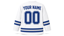 Load image into Gallery viewer, Hanukkah Original Hockey Jersey in White, back view with your name and number
