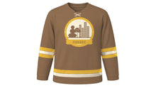 Load image into Gallery viewer, Harare Original Hockey Jersey in Granite Brown, front view – custom name and number