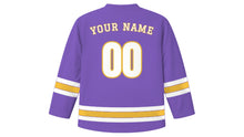 Load image into Gallery viewer, Harare Original Hockey Jersey in Jacaranda Purple, back view with your name and number