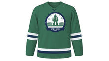 Load image into Gallery viewer, Harbin Original Hockey Jersey in Dome Green, front view – custom name and number