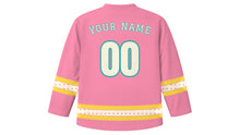 Load image into Gallery viewer, Havana Original Hockey Jersey in Flamingo Pink, back view with your name and number