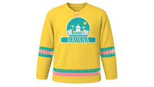 Load image into Gallery viewer, Havana Original Hockey Jersey in Sunny Yellow, front view – custom name and number