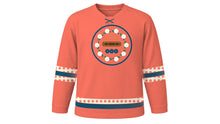 Load image into Gallery viewer, Heiva Original Hockey Jersey in Coral, front view – custom name and number
