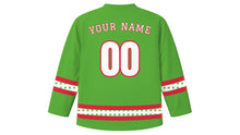 Load image into Gallery viewer, Hidirellez Original Hockey Jersey in Spring Green, back view with your name and number