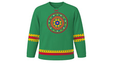 Load image into Gallery viewer, Higantes Festival Original Hockey Jersey in Bamboo Green, front view – custom name and number