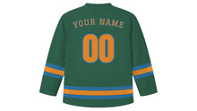 Load image into Gallery viewer, Hiroshima Original Hockey Jersey in Island Pine Green, back view with your name and number