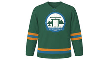 Load image into Gallery viewer, Hiroshima Original Hockey Jersey in Island Pine Green, front view – custom name and number