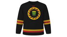Load image into Gallery viewer, Hogbetsotso Original Hockey Jersey in Black, front view – custom name and number