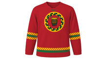 Load image into Gallery viewer, Hogbetsotso Original Hockey Jersey in Crimson, front view – custom name and number