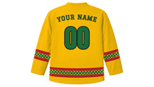 Load image into Gallery viewer, Hogbetsotso Original Hockey Jersey in Festival Gold, back view with your name and number