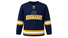 Load image into Gallery viewer, Hogmanay Original Hockey Jersey in Navy, front view – custom name and number