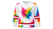 Load image into Gallery viewer, Holi Original Hockey Jersey in White, front view – custom name and number
