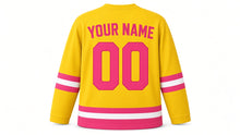 Load image into Gallery viewer, Holi Original Hockey Jersey in Yellow, back view with your name and number