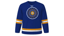 Load image into Gallery viewer, Holla Mohalla Original Hockey Jersey in Royal Navy, front view – custom name and number