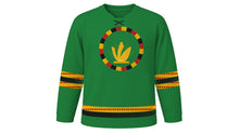 Load image into Gallery viewer, Homowo Original Hockey Jersey in Green, front view – custom name and number