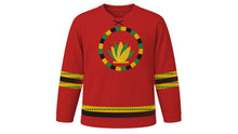 Load image into Gallery viewer, Homowo Original Hockey Jersey in Red, front view – custom name and number