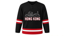 Load image into Gallery viewer, Hong Kong Original Hockey Jersey in Black, front view – custom name and number