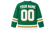 Load image into Gallery viewer, Hong Kong Original Hockey Jersey in Green, back view with your name and number