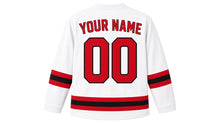 Load image into Gallery viewer, Hong Kong Original Hockey Jersey in White, back view with your name and number